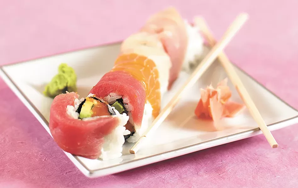 The Las Vegas roll at Ginger Asian Bistro. - YOUNG KWAK
