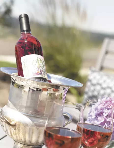 Coeur d’Alene Cellars’ Rosé chilling on a hot summer day. - YOUNG KWAK