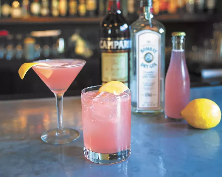 One of Clover’s signature cocktails, the Jasmine, and its carbonated brother the Jasmine Fizz. - AUSTIN ILG