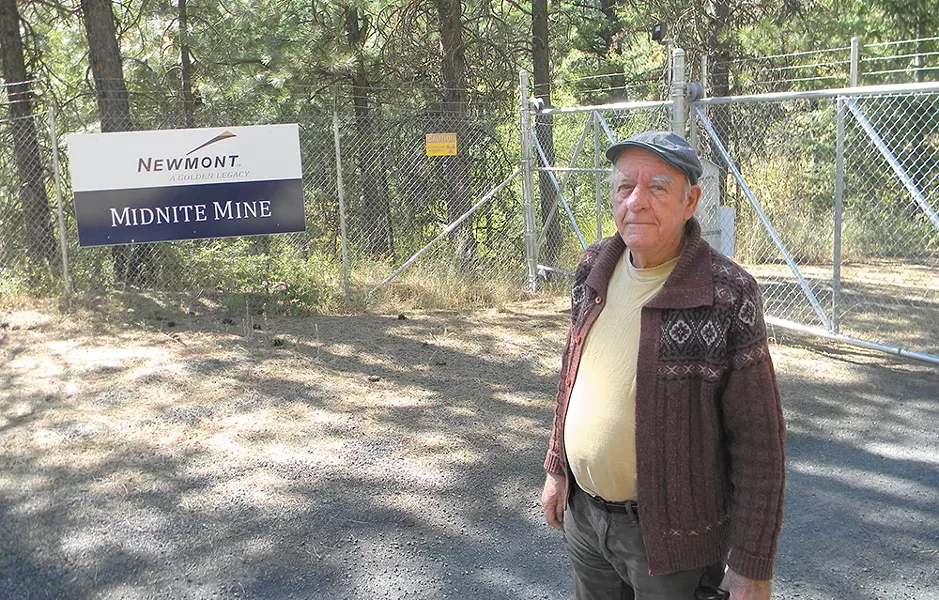 "It's always been hazardous," says Randy Connolly, Superfund coordinator for the Spokane Tribe, at the entrance to the cleanup site. - JAKE THOMAS