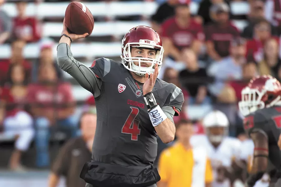 Quarterback Luke Falk was injured against Colorado and will likely miss the Apple Cup.