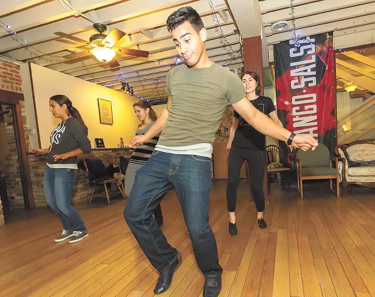 A salsa class at Satori Dance Studio. - JEFF FERGUSON