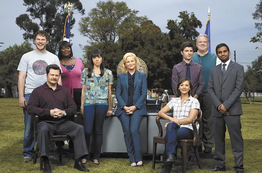 The Parks and Recreation cast.