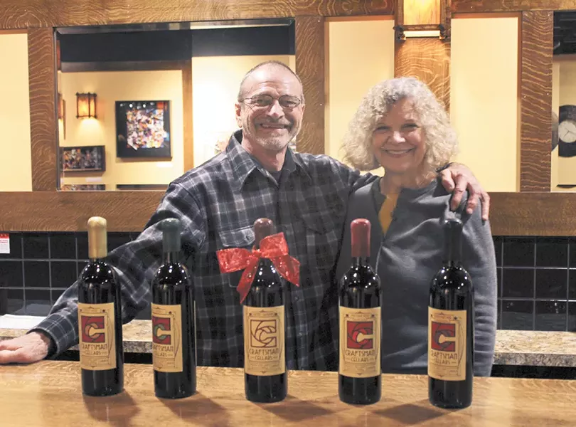 The Shelmans at Craftsman Winery's tasting room in Kendall Yards. - QUINN WESTERN
