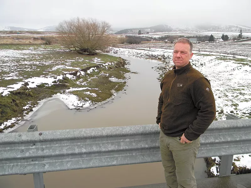 Spokane Riverkeeper Jerry White calls Hangman Creek a "weeping sore" on the area's ecological system. Runoff from agriculture nearby, he says, has made it the most polluted creek in the state. - JAKE THOMAS