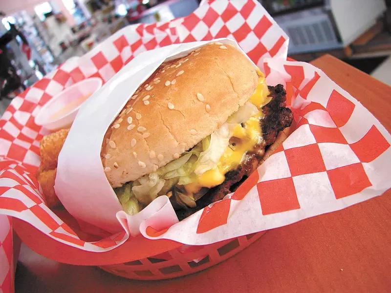 Love's serves up an array of different burgers in Athol, Idaho. - CARRIE SCOZZARO