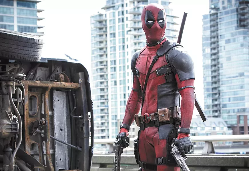 Ryan Reynolds stars in Deadpool.