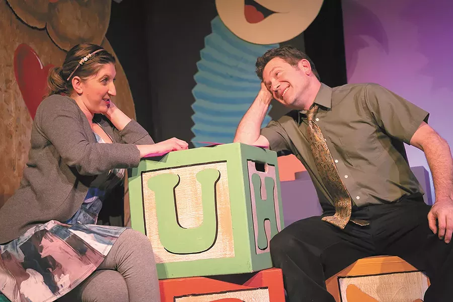 Kristen Nauditt and Todd Jasmin play the lead couple in Maybe Baby. - DAN BAUMER