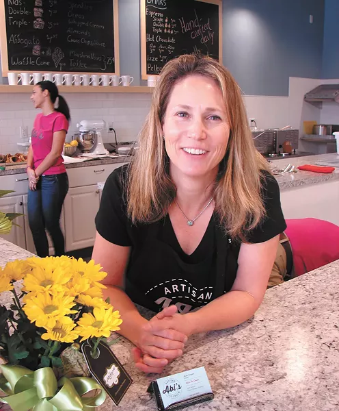 Abi's Ice Cream owner Maren Scoggins. - CARRIE SCOZZARO