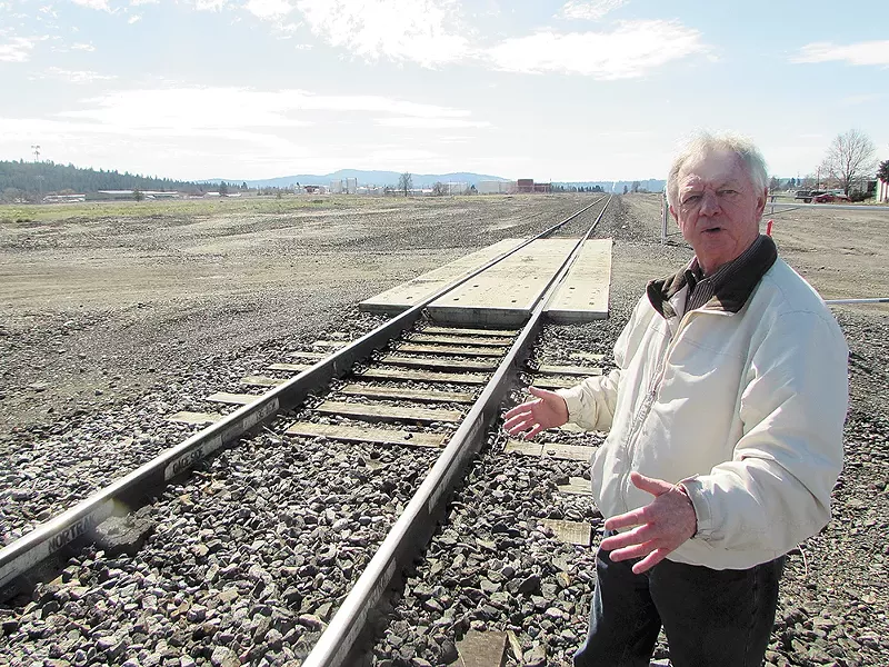 Richard Burris worries that, if the North South freeway gets built incorrectly, it could doom Hillyard's businesses. - DANIEL WALTERS