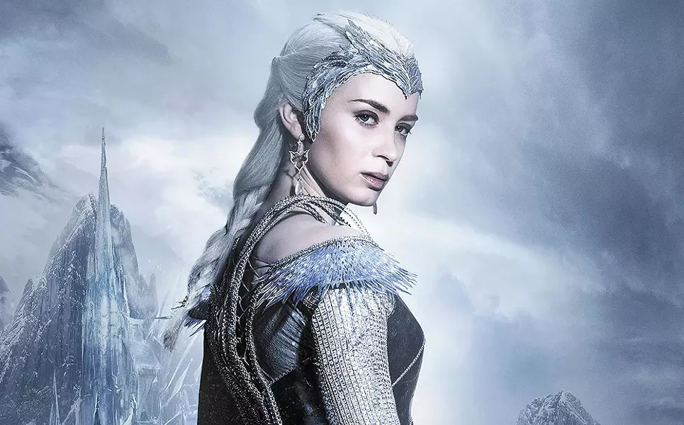 Emily Blunt plays the ice queen Freya in The Huntsman: Winter's War.