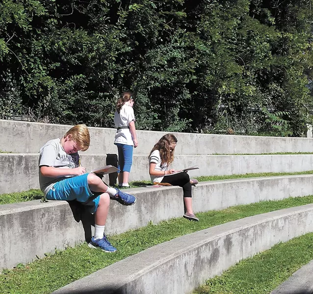 During the MAC's summer day camp, kids explore art and the outdoors.