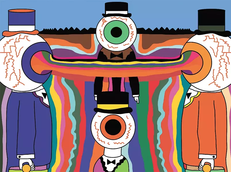 One of James Frye's pieces; eyeballs are a running theme.