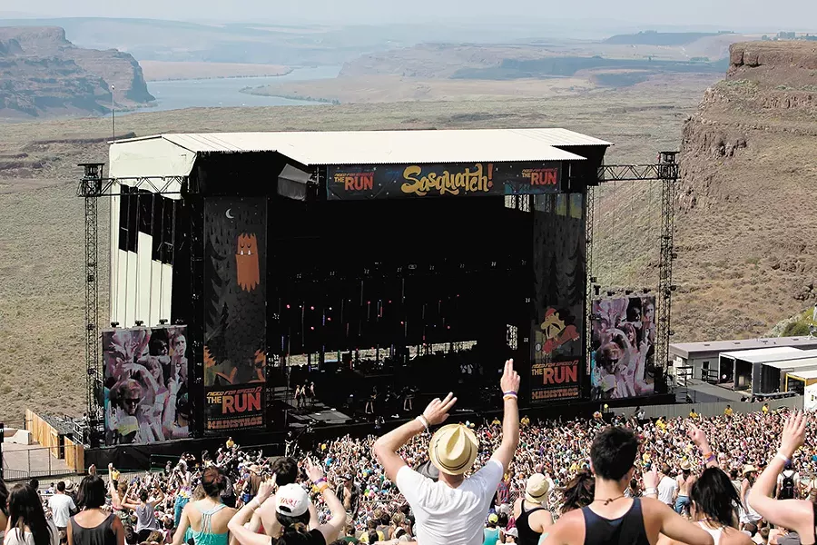 The Sasquatch! main stage sits right in front of one of the best views in Washington.