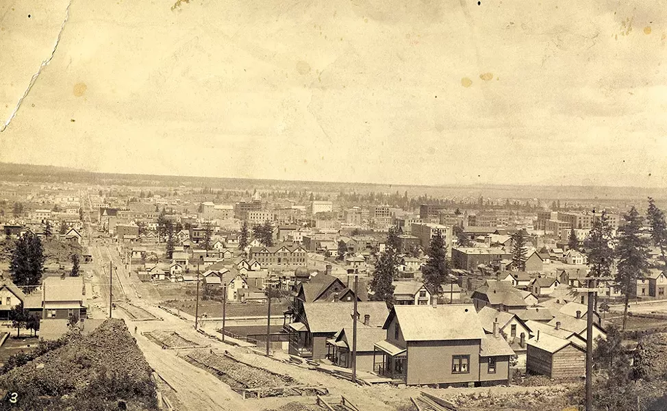 The City of Spokane Falls, circa 1890. - PHOTOS COURTESY OF THE NORTHWEST MUSEUM OF ARTS & CULTURE