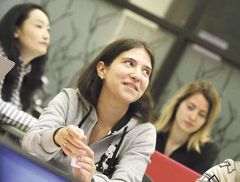 Tanya Koval, a 25-year-old Ukrainian refugee, hopes to one day become a dentist after studying at Spokane College of English Language. - YOUNG KWAK