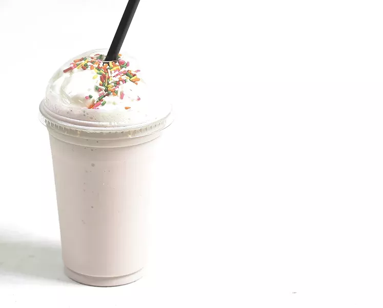A Brain Freeze milkshake.