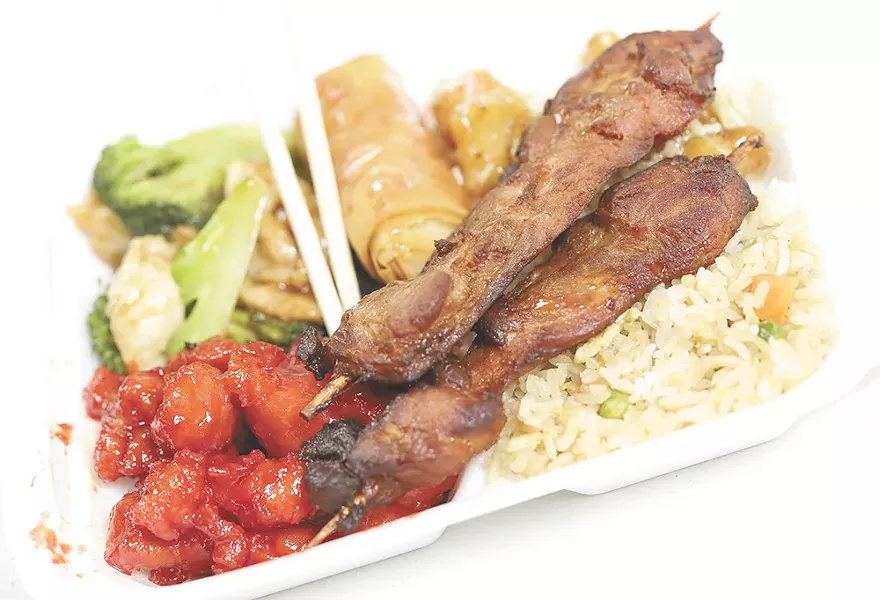 A lunch buffet to go from Hong Kong Express. - YOUNG KWAK