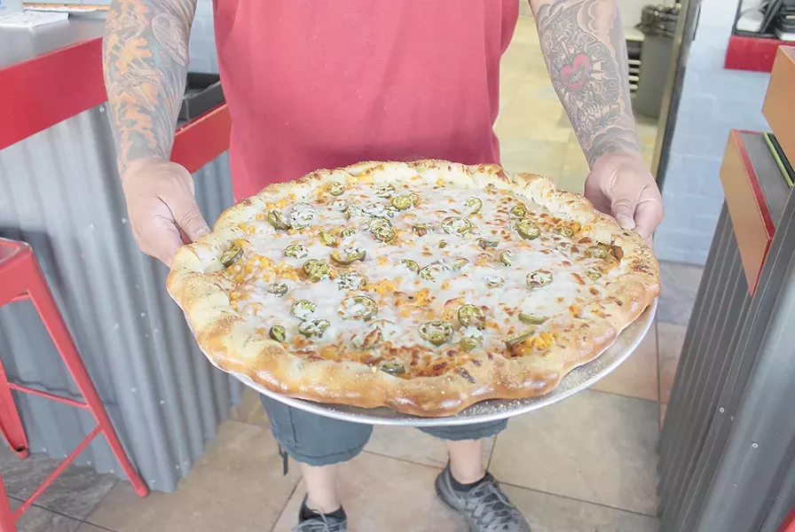 The Return of the Mac pizza from Slice Pints & Pies. - FRANNY WRIGHT