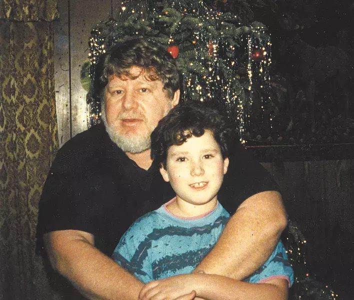 A family photo taken during the holidays when Alexander was a child.