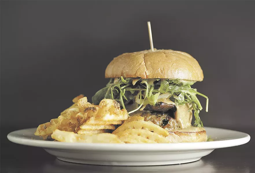 Dr. G's Gourmet Burger from Downriver Grill. - YOUNG KWAK