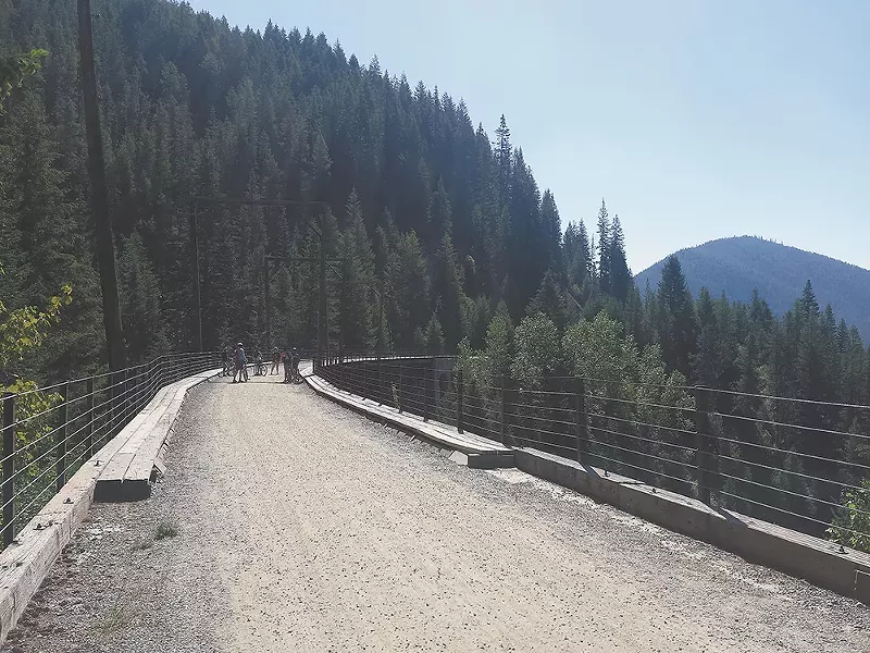 The Route of Hiawatha is one of the most scenic bike routes in North Idaho. - DAN NAILEN
