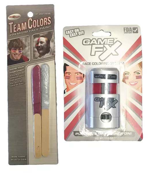 WSU Team Colors facepaint and Game FX face stick.