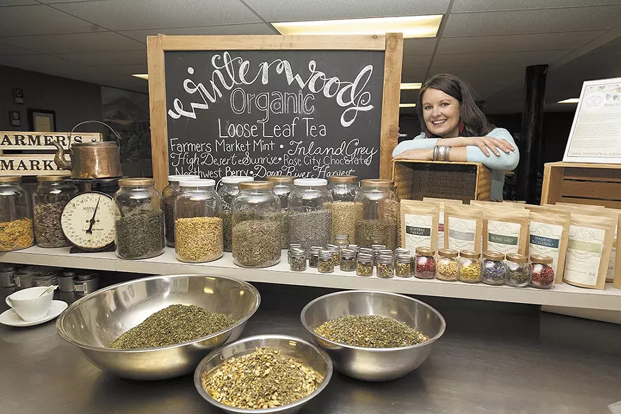 Tirza Wibel, owner of Winterwoods Tea Co. - TIMOTHY PHILLIPS
