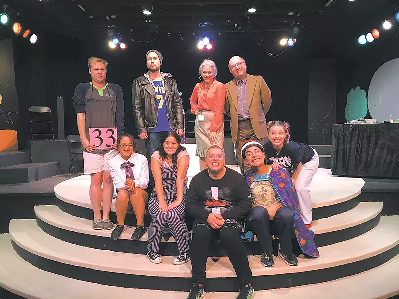 The cast of the 25th Annual Putnam County Spelling Bee, the Modern's first production of the season.