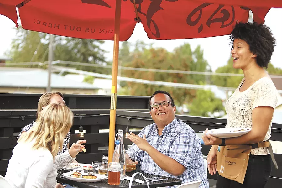 The rooftop patio has been a hit at Remedy since the restaurant opened last month. - YOUNG KWAK