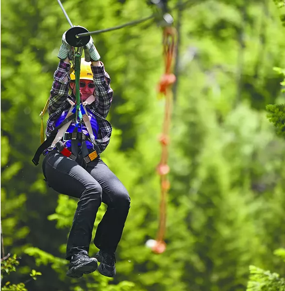 Silver Streak Zipline Tours is located in Wallace, Idaho. - YOUNG KWAK