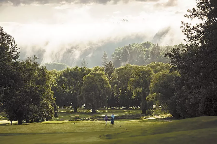 An early morning round at Kalispel Golf and Country Club.