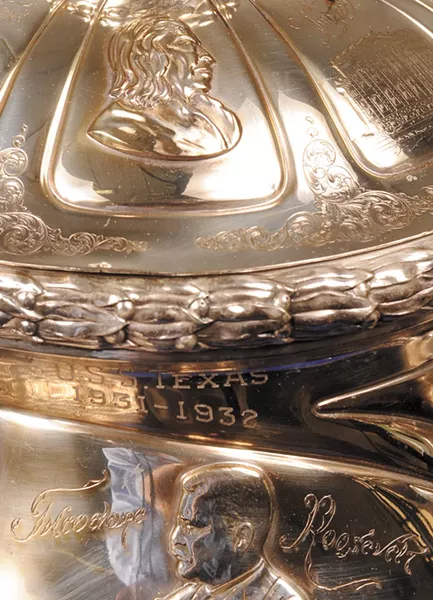 Chief Spokane Garry and Theodore Roosevelt make appearances on the trophy. - JERRY ROLWES