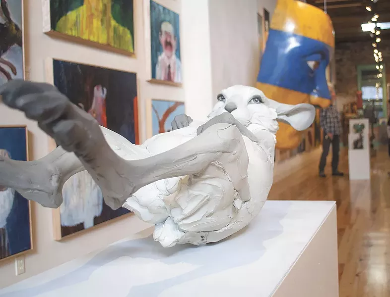 Art Spirit features the work of regional artists, like Beth Cavener's "Unrequited."