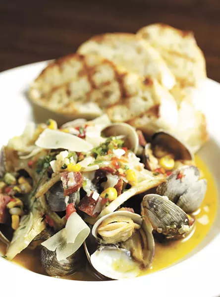 The Steamed Clams from Downriver Grill. - YOUNG KWAK