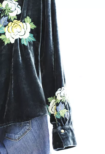 Fall trends, like velvet fabrics, can be found at Echo Boutique.