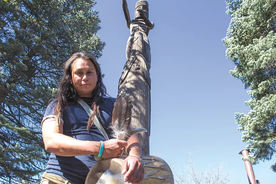 Jacob Johns is an artist, hairstylist and prominent Native American activist. - SARAH PHILP
