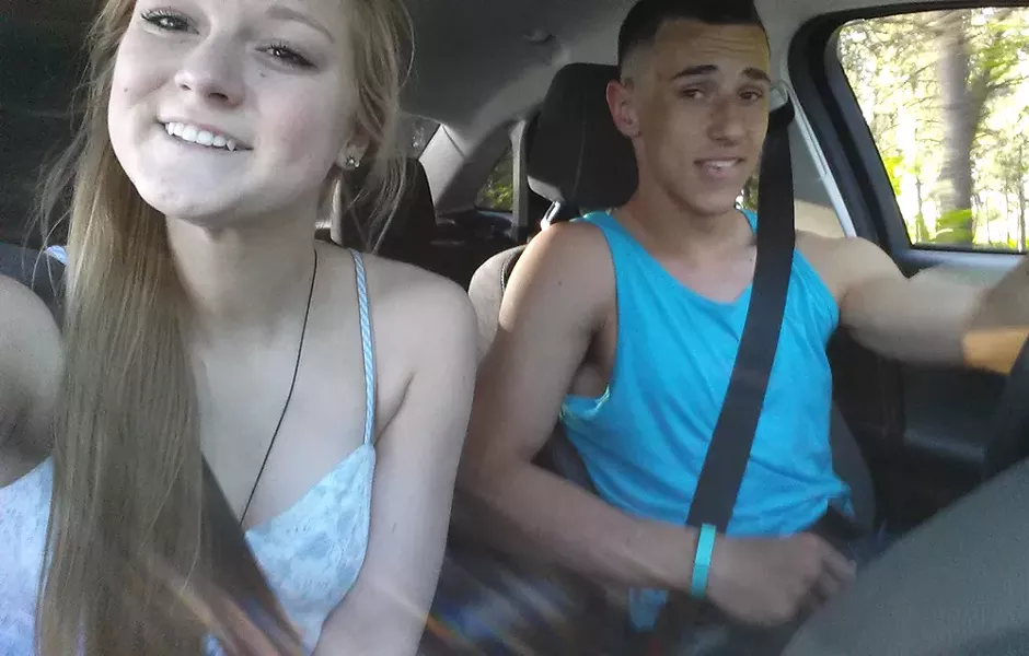 Isaiah and his friend Aimée Grossglauser.