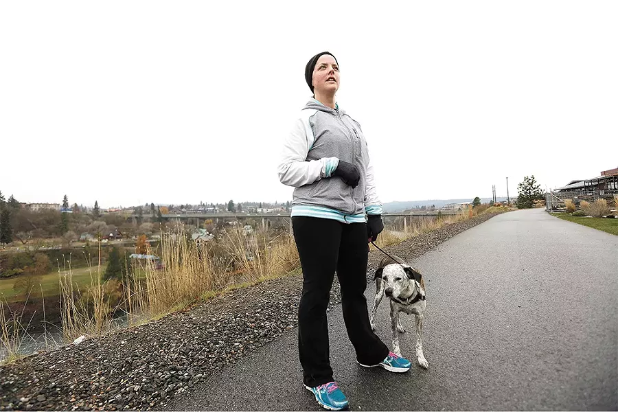 Emily Gwinn was attacked while running last year, but refuses to let that experience hold her back. - YOUNG KWAK
