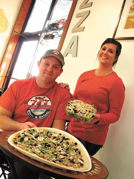 Scott and Kayli Hodgkinson of 777 Take-n-Bake. - CARRIE SCOZZARO