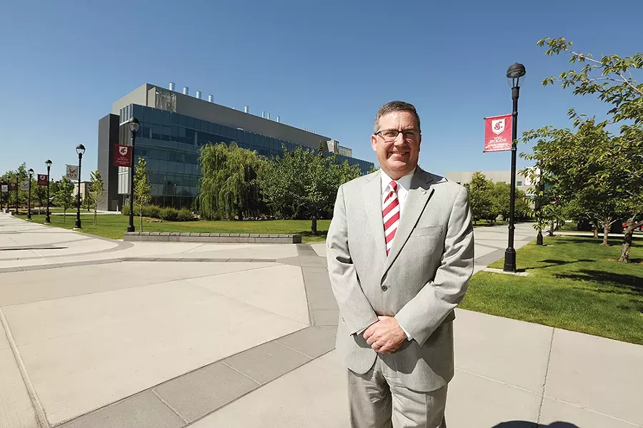 Washington State University President Kirk Schulz at the WSU-Spokane campus. - YOUNG KWAK