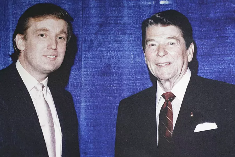 President-elect Donald Trump with '80s icon Ronald Reagan