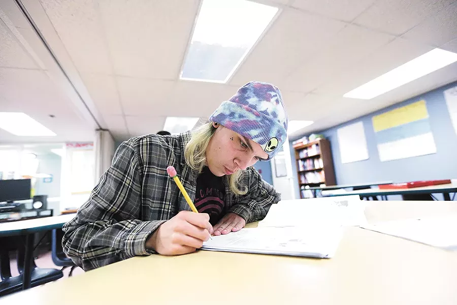 After he earns his GED at the SAC school, 16-year-old Spencer wants to take courses at a local community college. - YOUNG KWAK