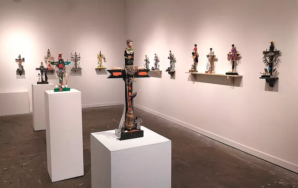 Ross Coates, a retired art professor, brings this sculptural show to Kolva-Sulliivan this month. - CHEY SCOTT