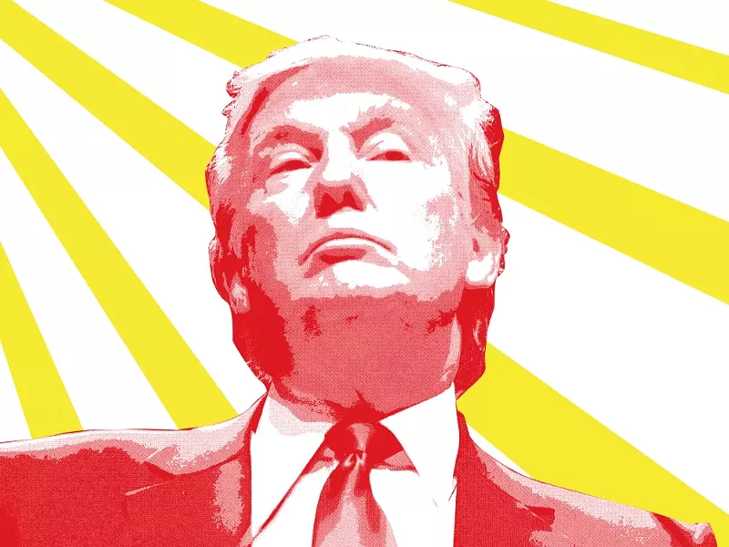 The 45th president of the United States, Donald Trump.