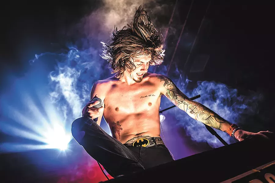 Nixon Rodeo drummer/screamer Ethan Harrison likes to get up close and personal with his audience. - KATARZYNA CEPEK PHOTO