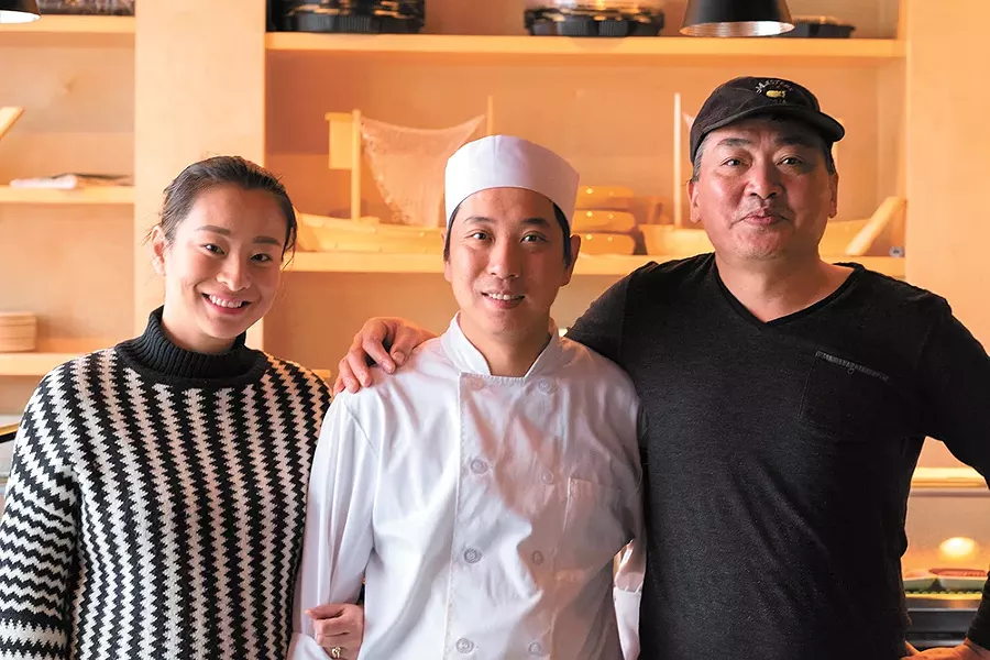 FROM LEFT: Xiaoyan Zhang, George Liu and Yufu Ge share an ownership in Izumi. - HECTOR AIZON