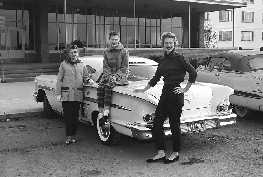 Gonzaga's first women's residence hall was built in 1954. - GONZAGA UNIVERSITY ARCHIVES PHOTO