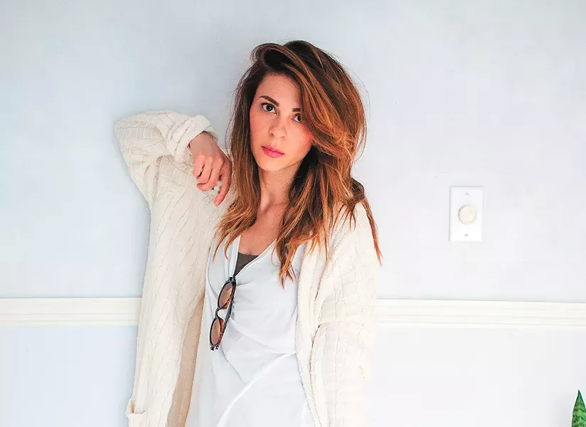 Gianna Caputo models and captures all of the vintage items featured on her Etsy shop with a tripod and remote. - GIANNA CAPUTO