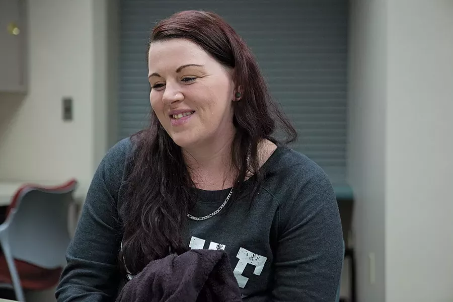 Kasey Ehlert is also participating in a Spokane Regional Health District program to combat opioid addiction. - KRISTEN BLACK